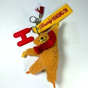 Bearly Hanging On Keychain